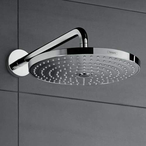 Hansgrohe Raindance S 300 Air 2 Jet Shower Head & Arm (300mm, Chrome).