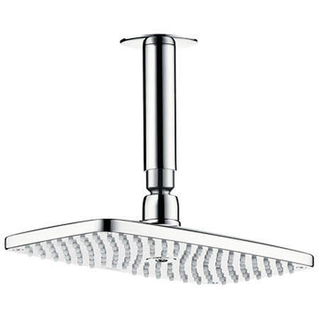 Hansgrohe Raindance E 240 1 Jet Shower Head & Arm (250x150, EcoSmart).