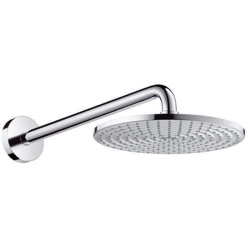 Hansgrohe Raindance S 240 Air 1 Jet Shower Head & Arm (240mm, Chrome).