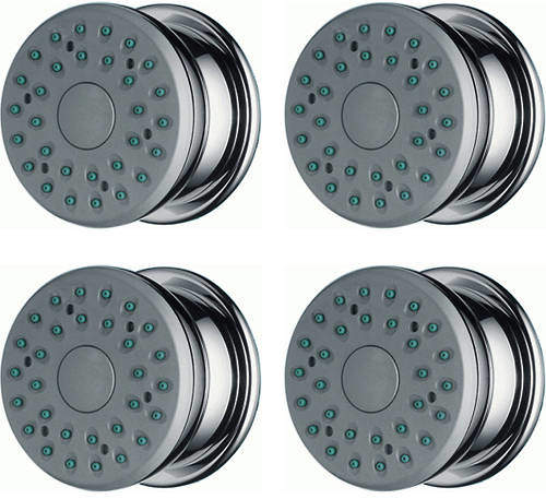 Hansgrohe 4 x Body Jets - Bodyvette Stop Body Shower (Chrome & Grey).