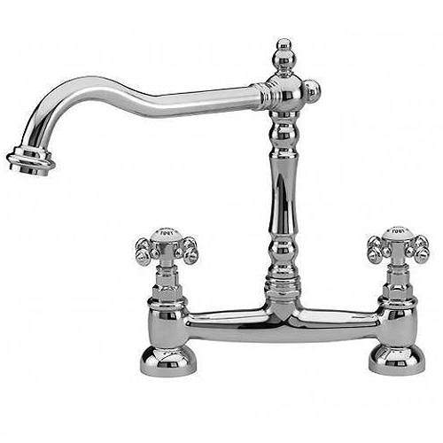 Hydra Lambeth Kitchen Tap With Crosshead Controls (Chrome).