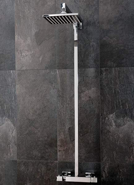 Hydra Showers Thermostatic Bar Shower Valve With Rigid Riser Kit, CLEARANCE.