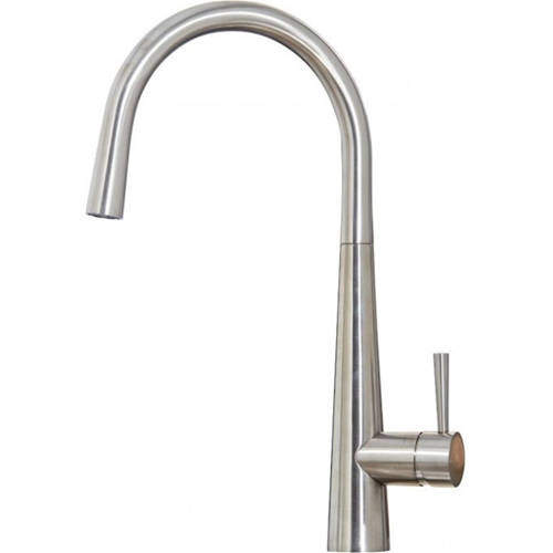 Hydra Sulzburg Kitchen Tap With Swivel Spout (Brushed Steel).