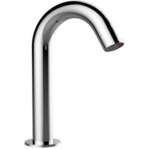 JTP Sensor 1 x Deck Mounted Sensor Basin Tap (Chrome, Mains/Battery).