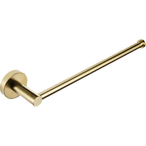 JTP Vos Towel Rail (300mm, Brushed Brass).