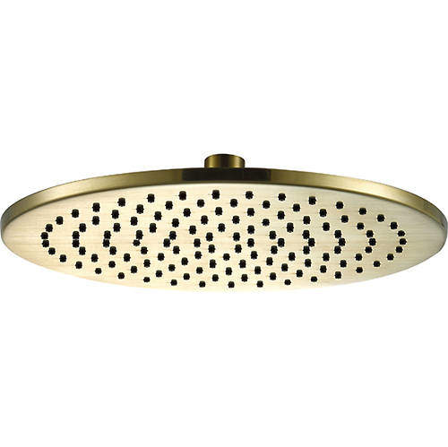 JTP Vos Round Shower Head 200mm (Brushed Brass).