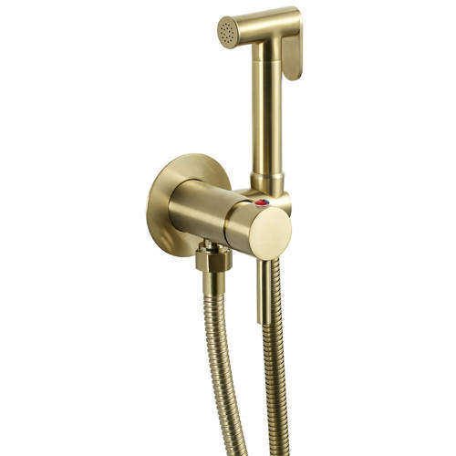 JTP Vos Douche Set For Cold & Hot Operation (Brushed Brass).