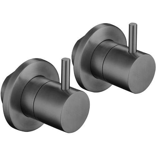 JTP Vos Wall Valves (Brushed Black).