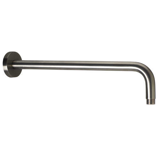 JTP Vos Wall Mounting Shower Arm (400mm, Brushed Black).