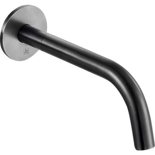 JTP Vos Wall Mounted Bath / Basin Spout (250mm, Brushed  Black).