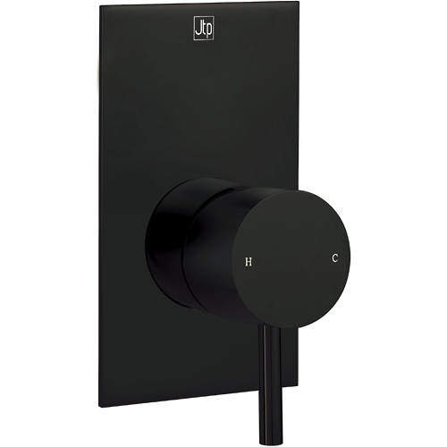 JTP Vos Single Lever Manual Shower Valve (Matt Black).