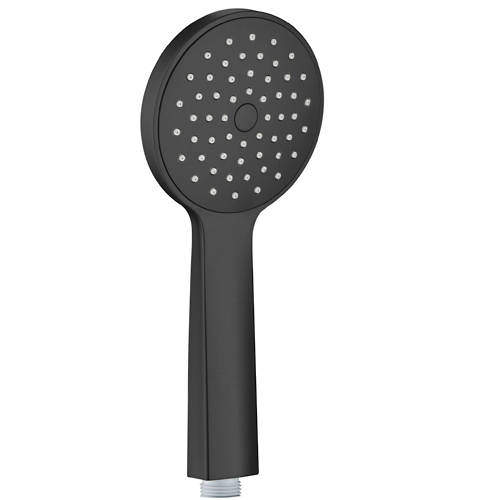 JTP Vos Round Shower handset (Matt Black).