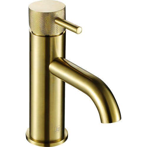 JTP Vos Basin Mixer Tap With Designer Handle (Brushed Brass).