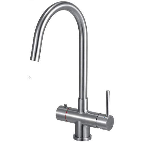 JTP Kitchen 3 In 1 Instant Boiling Kitchen Tap With Boiler (Stainless Steel).