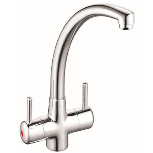 JTP Kitchen Impulse Kitchen Tap With Lever Handles (Chrome).