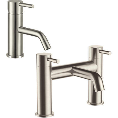 JTP Inox Basin & Bath Filler Tap Pack (Stainless Steel).