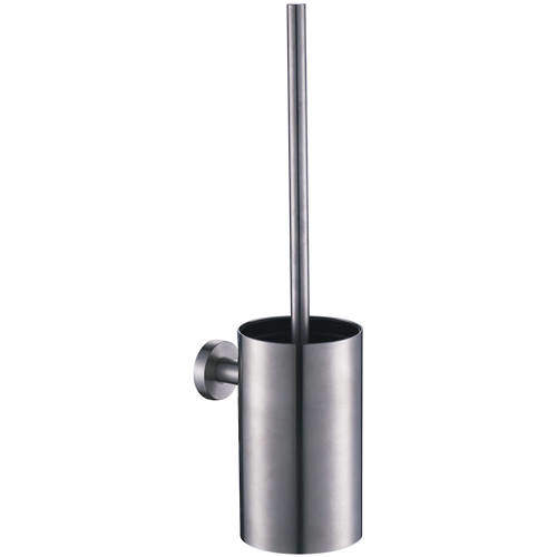 JTP Inox Wall Mounted Toilet Brush & Holder (Stainless Steel).