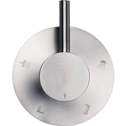 JTP Inox 4 Way Shower Diverter Valve (Stainless Steel).