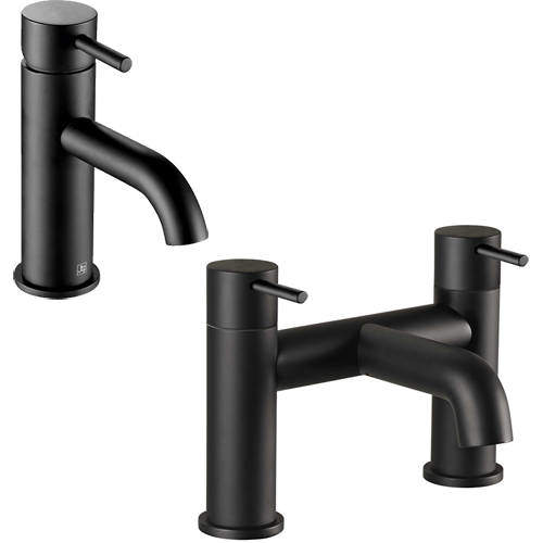 JTP Vos Basin & Bath Filler Tap Pack (Matt Black).