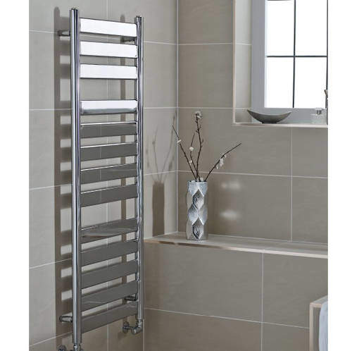 Kartell K-RAD Newark Heated Towel Rail 500W x 1306H mm (Chrome).