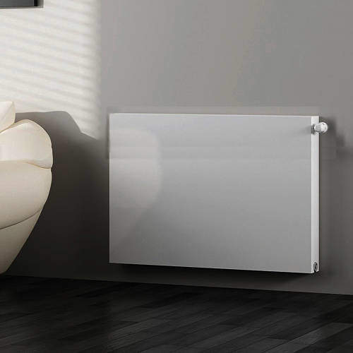 Kartell K-RAD Kompact Horizontal Radiator 600x600mm (DC, White).