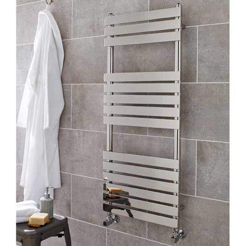 Kartell K-RAD Memphis Heated Towel Rail 500W x 1200H mm (Chrome).