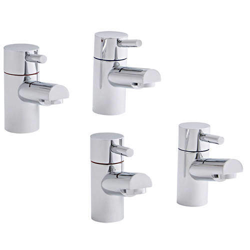 Kartell Plan Basin & Bath Taps Pack (Chrome).