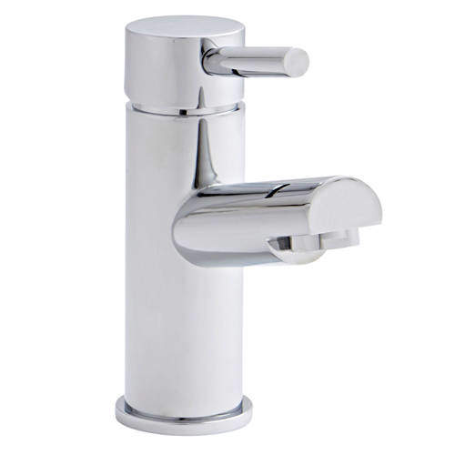 Kartell Plan Basin Mixer Tap With Click Clack Waste (Chrome).