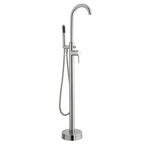 Kartell Plan Freestanding Bath Shower Mixer Tap With Kit (Chrome).