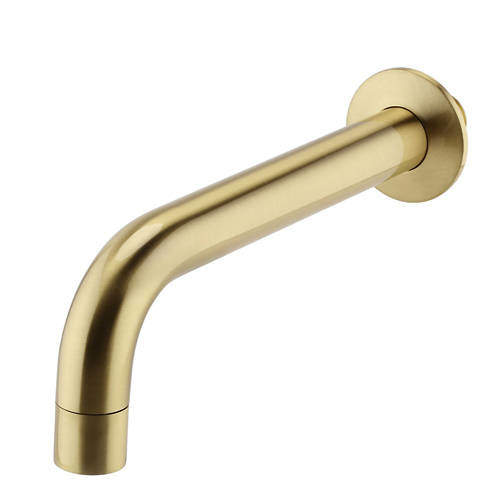 Kartell Ottone Wall Mounted Bath Spout (Brushed Brass).