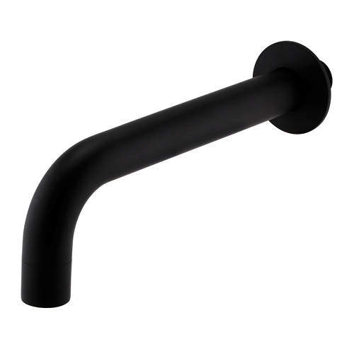 Kartell Nero Wall Mounted Bath Spout (Matt Black).