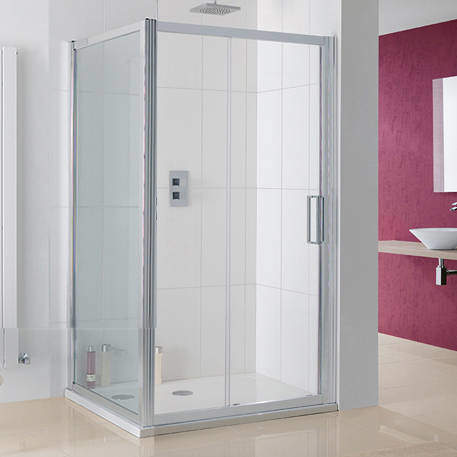 Lakes Coastline Talsi Shower Enclosure, Slider Door 1000x750x2000mm.