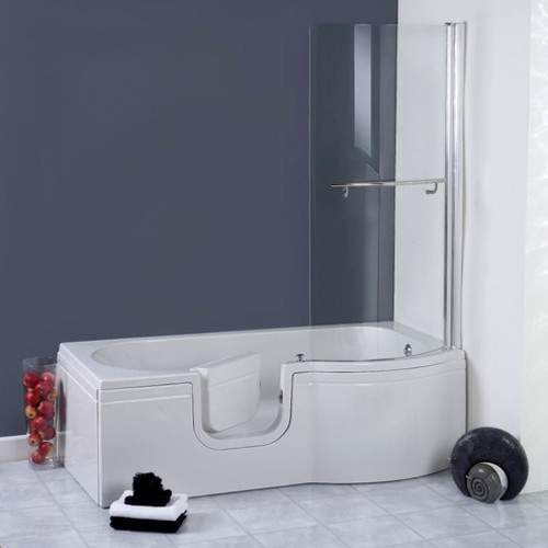 Mantaleda Calypso Walk In Shower Bath With Left Hand Door (Whirlpool).