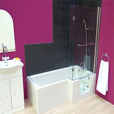 Mantaleda Savana Walk In Shower Bath With Right Hand Door (Whirlpool).