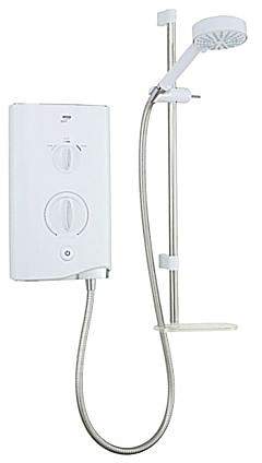 Mira Electric Showers Mira Sport 9.8kW in white & chrome.