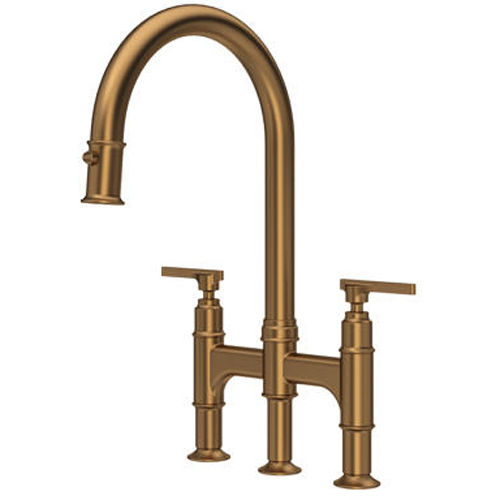 Perrin & Rowe Southbank Kitchen Tap With Lever Handles & Rinser (English Bronze).