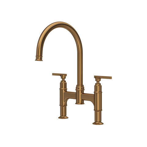 Perrin & Rowe Southbank Kitchen Tap With Lever Handles (English Bronze).