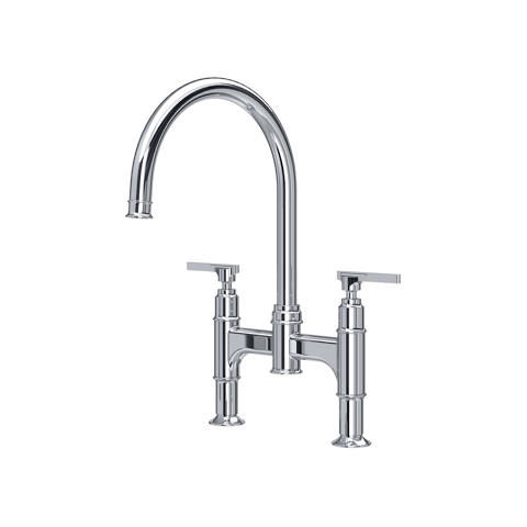 Perrin & Rowe Southbank Kitchen Tap With Lever Handles (Chrome).