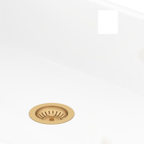 Perrin & Rowe Wastes Single Bowl Sink Waste (Satin Brass, No Overflow)