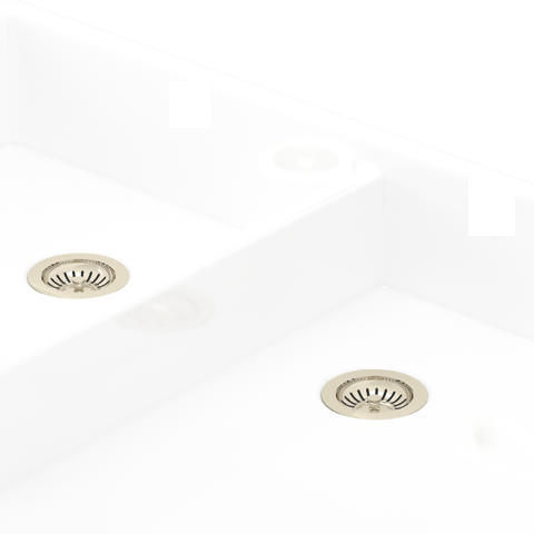 Perrin & Rowe Wastes Double Bowl Sink Waste (Nickel, No Overflow).