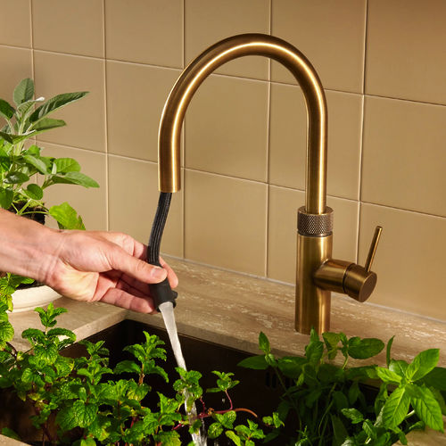 Quooker Flex 3 In 1 Boiling Water Kitchen Tap. PRO3 (PRE ORDER - Patinated Brass).