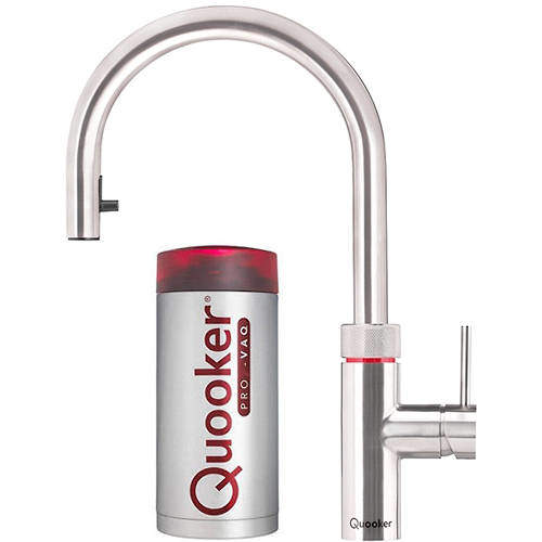 Quooker Flex 3 In 1 Boiling Water Kitchen Tap. PRO7 (Stainless Steel).