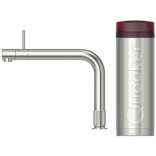 Quooker Front Front Boiling Water Kitchen Tap. PRO3 (3-in-1, Stainless Steel).