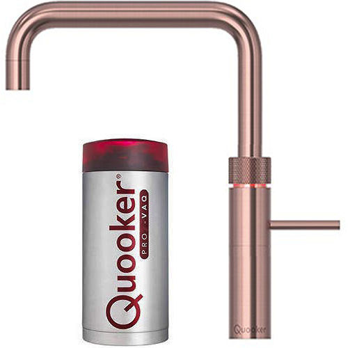 Quooker Fusion Square Boiling Water Kitchen Tap. PRO3 (Rose Copper).