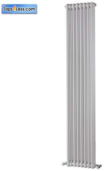 Reina Radiators Colona Vertical 2 Column Radiator (White). 1800x290mm.