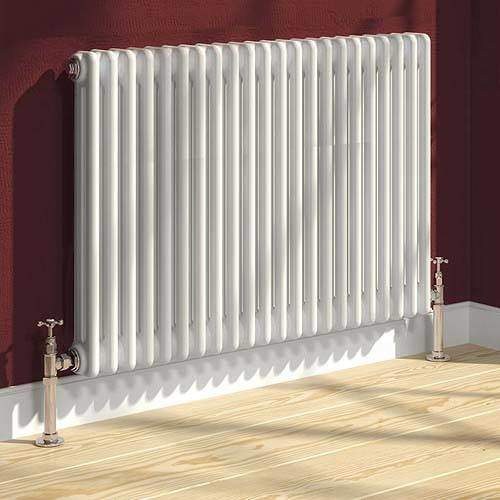 Reina Radiators Colona 2 Column Radiator (White). 600x785mm.