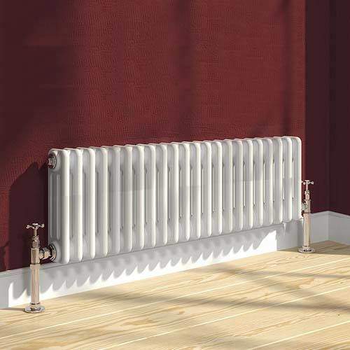 Reina Radiators Colona 3 Column Radiator (White). 300x1010mm.