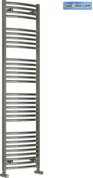 Reina Radiators Diva Curved Towel Radiator (Chrome). 1800x600mm.