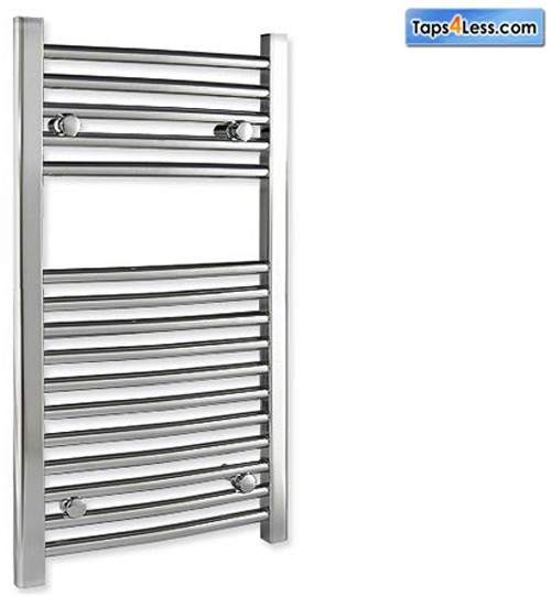 Reina Radiators Diva Flat Towel Radiator (Chrome). 800x600mm.