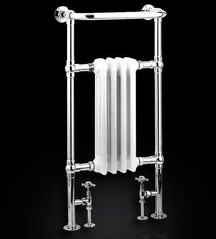 Reina Radiators Alicia Traditional Towel Radiator (Chrome). 479x952mm.